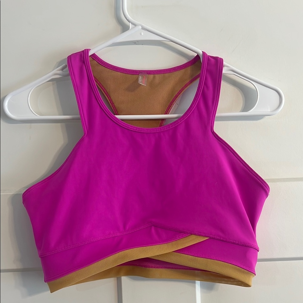 Free People Pink Sports Bra, Medium, Perfect Condition!